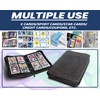 Tacrenixum 400 Pockets Card Holder Album with 50 Removable Sleeves