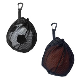 Landrain Pack of 2 Ball Net, Basketball Bag, Ball Bag Basketball Accessories