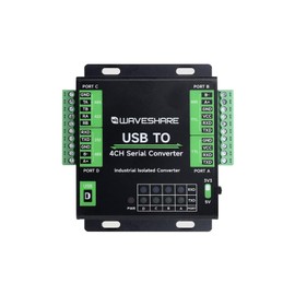 Coolwell with Original FT4232HL Industrial USB to 4-Ch Serial Converter Supports USB to RS232/485/422/TTL Mac, Linux, Android, Windows 11/10 / 8.1/8 / 7 Support