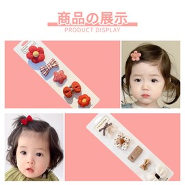 Set of 10 Baby Hair Clips for Infants and Children, Hairpins, Bangs Clips, Hair Accessories, Side Clips, Hairpins, Cute and Stylish, for Girls, Birthday Present (Type B)