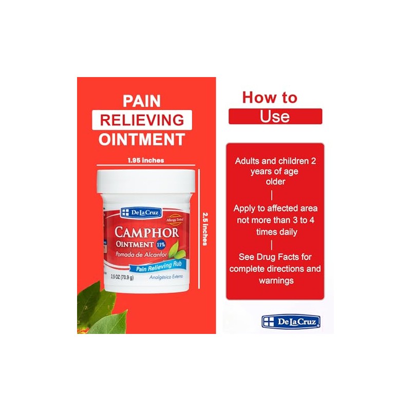 Cruz Camphor Ointment Pomada Alcanfor