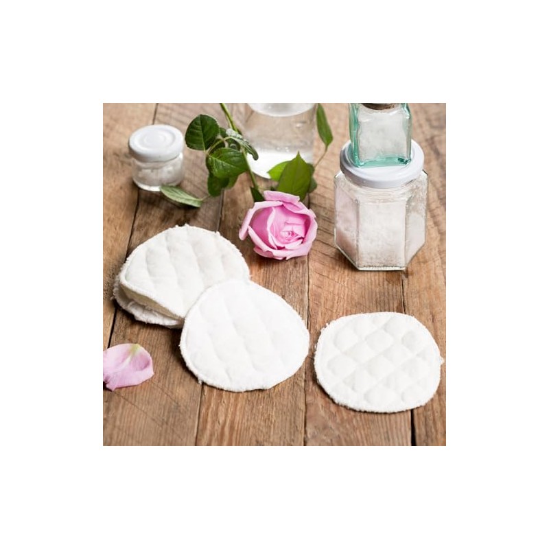 12 Piezas Reutilizables de Ecológico para Lactancia Absorbentes y Lavables