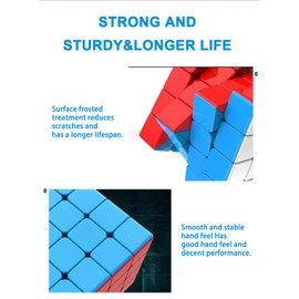 CFMOUR Speed Cube 5x5 - Moyu Meilong 5, Stickerless Magic Cubes Bundle 5x5x5- Fast Smooth Turning Vivid Colour Puzzle Game Brain Toy for Kids and Adult