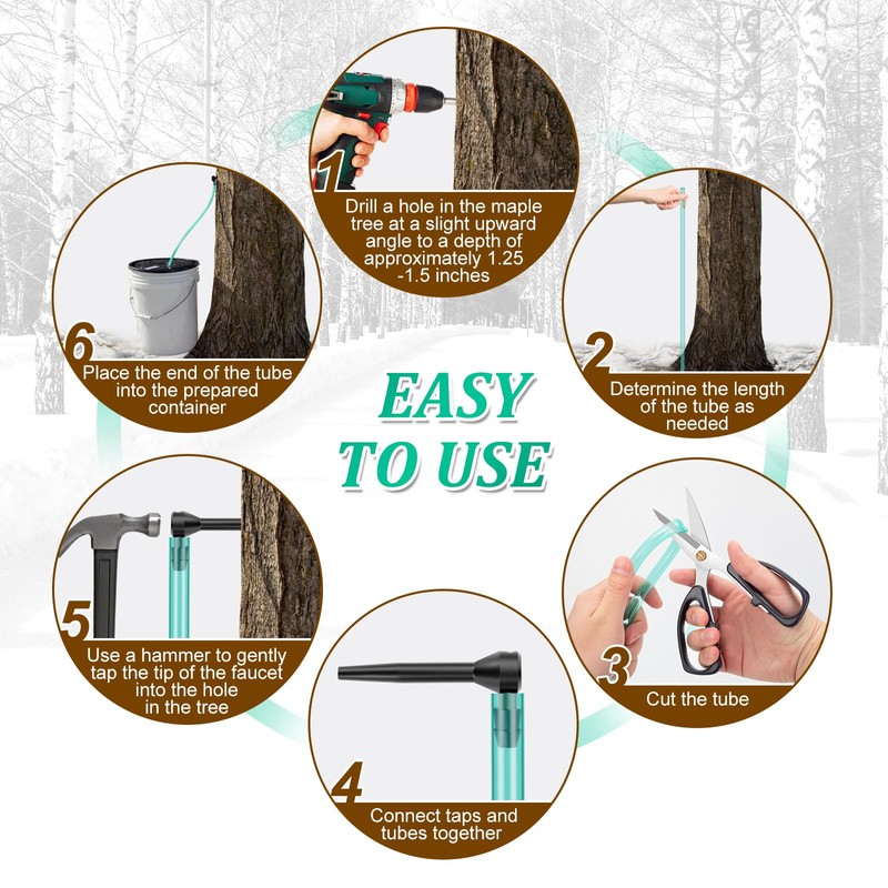 15 Set Maple Syrup Tapping Kit ROOKEA Maple Tree Sap