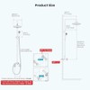 Sistema de Ducha para Baño 2 en 1 con Rociador