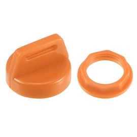 ACROPIX Ignition Switch Key Fob Cover Shell Case Decorative Cover Fit for Polaris RZR XP1000 - Pack of 2 Orange