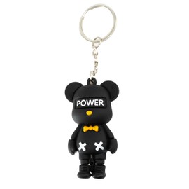 Perfekto24 Key Ring Bear – Key Chain – Pet Key Ring – Car Key Ring – Bear Motifs, black