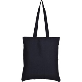 Atmos Green 12 Pack 15 X 16 inch with 27" long handle BLACK Color 5.5 Oz Recycled cotton reusable grocery bags ecofriendly super strong great choice for Promotion Branding MADE in INDIA