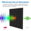 12/24/48pcs 2&quot; Thickening Acoustic Wall Panel Tiles Studio Music Sound