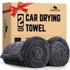 SMINDER 2-Pack 1200 GSM Car Drying Towels – Microfiber Towels