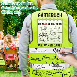 Giftota 18-90th Birthday Gift Boy, Birthday for Boy with Greeting Cards, We Were DABEI Birthday Vest, Birthday Gift for Men, Funny Gifts Birthday for Parties, 40, One size fits all