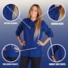 Chaqueta médica para mujer, Azul Oscuro (Dark Royal), XXXL