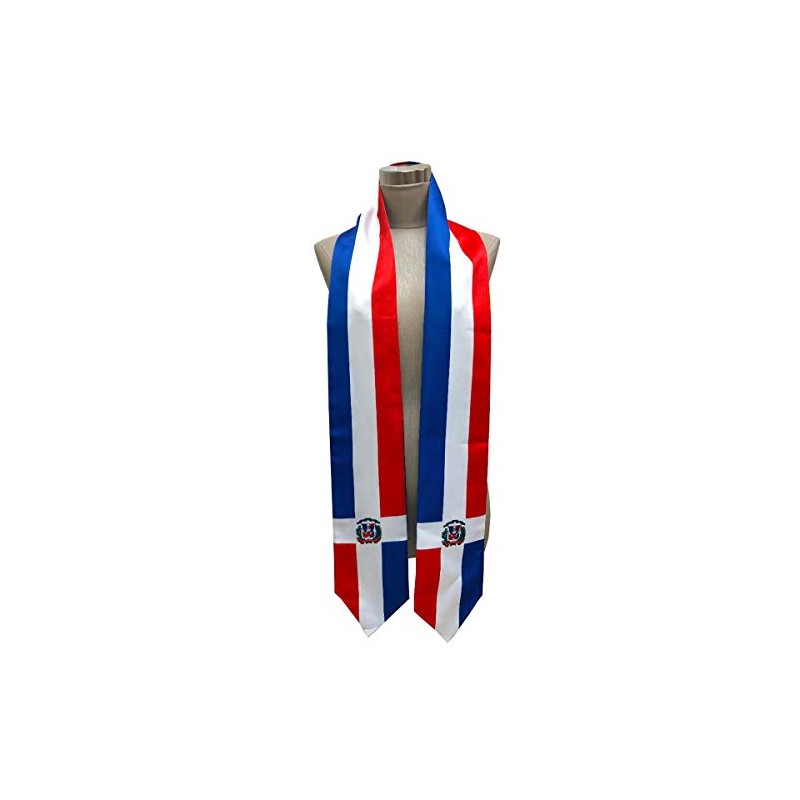 DR Dominican Republic Flag Graduation Stole/Sash/Scarf