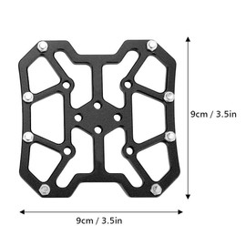 Broco 1 Pair Aluminium Alloy Bicycle Bicycle Clipless Platform Pedals Adapter for SPD (Black)