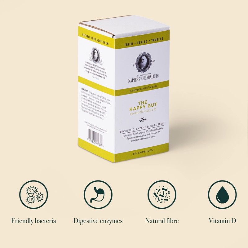 Napiers Phytologic Happy Gut | Gut Health Support | 60