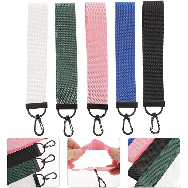 5 Llaveros Correa de Nylon para Bolso y Celular, Diseño