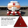 AOHEWEI 4 x Red Rear Reflectors Triangle Reflective Trailer Screw