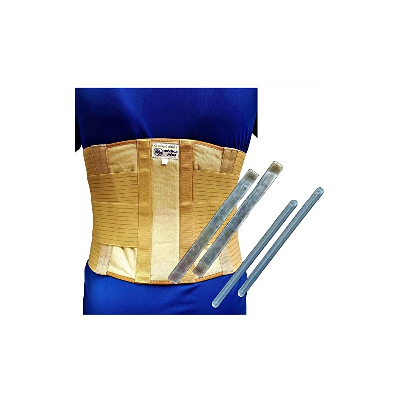 Faja Lumbar Faja LUMBOSACRA Elastica Varillas DE Aluminio Y PLASTICO