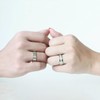 SWOPAN Couple Rings for Him and Her Stainless Steel Matching