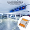 POPETPOP 2pcs Reflective Driveway Markers Aluminum Roadside Emergency Reflectors for