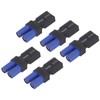 5Pcs EC5 to XT60 Adapter Rubber Plastic Copper Sturdy Accurate
