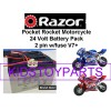 YB BATTERY New! 24V Battery Pack for Razor Pocket Rocket