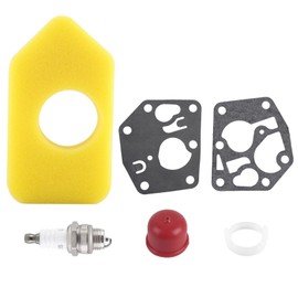 Carburetor Diaphragm Gasket Complete Kit Stainless Steel Air Filter Kit for Stratton Many Small Engines