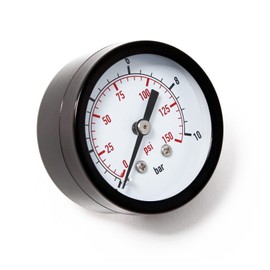 50mm Pressure Gauge i.e. for Pressure Vessel axial 1/4" 0-10bar 0-140PSI