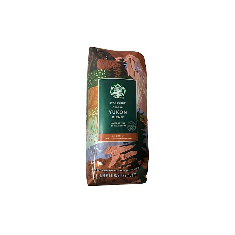 Starbucks Organic Yukon Blend 1 Pound Bag of Medium Roast