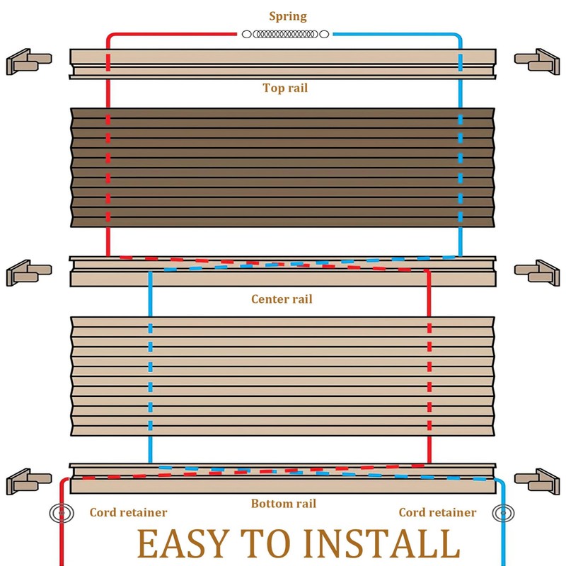 iplusmile Rv Pleated Shade Repair Kit with Restring Tool and