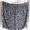 ONE LIMITATION SF002 Women's Scarf, Large, Leopard Print, Animal Casual,