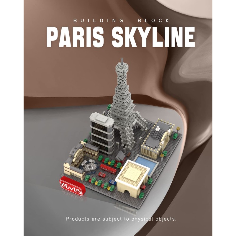 dOvOb Architecture Paris Skyline Micro Mini Blocks Building Set, 2324
