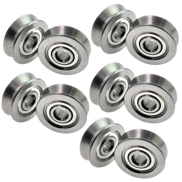 Unbranded 10Pcs V623ZZ Groove Guide Pulley Rail Ball Bearings For