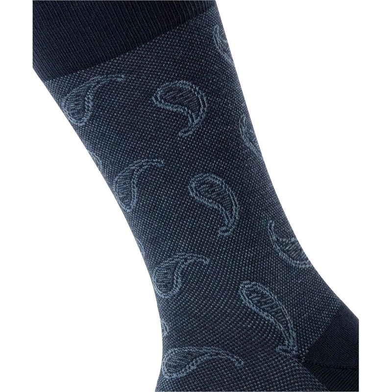 Burlington Men's Paisley M So Cotton Patterned Socks, 1 Pair,