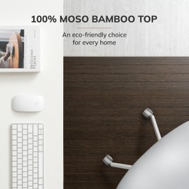 Anji Mountain Office Chairmat Thickest & Sturdy Bamboo Chairmats Highly Premium Quality Anti-Slip Heavy Duty for Multi-Purpose Hardwood Floor Office & Home Floor Protector Office Chair mat-5mm Thick