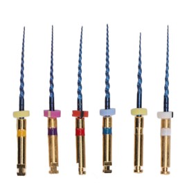 6pcs SX F3 Dental Endo Canal Files Large Taper Thermal Activation Needle Tip Dental Endodontic Canal Files with Storage Box 21mm