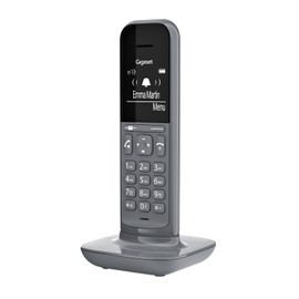 Gigaset CL390 Cordless Design Telephone without Answering Machine (DECT Telephone with Hands-Free Function, Large Graphic Display, Easy to Use with Intuitive Menu Guide) Satellite Grey