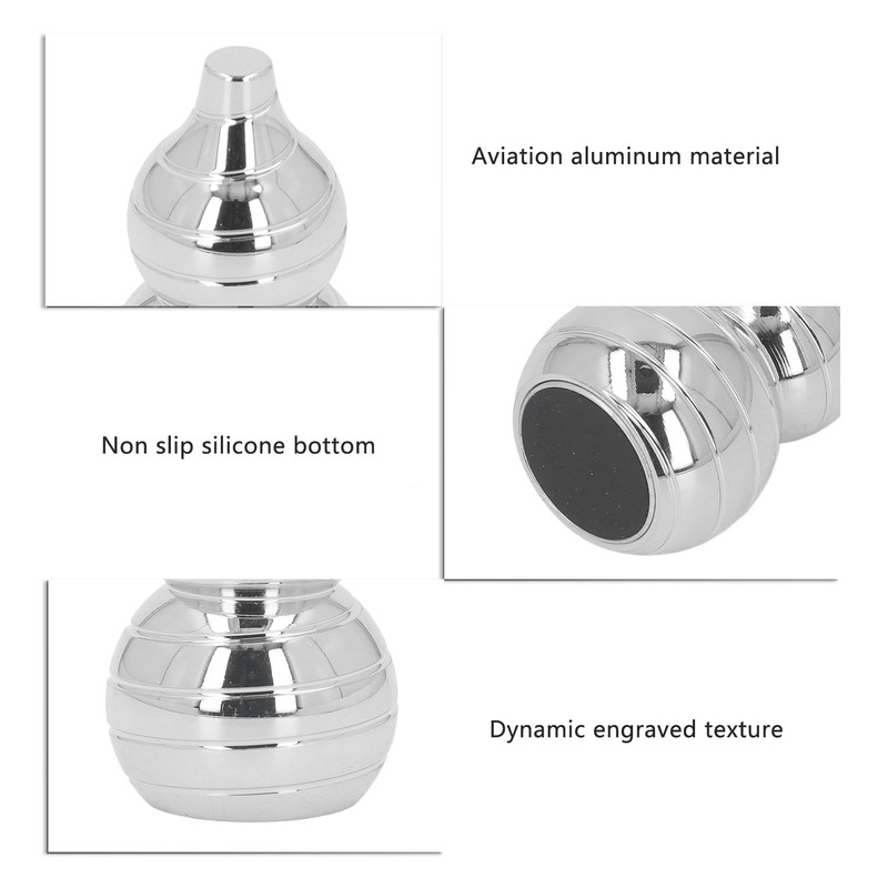 Gourd Shaped Metal Rotating Top Toy Aluminum Alloy Anxiety Reducer