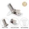 12pcs Comforter Clips, White Padded Duvet Clips Blanket Fasteners to