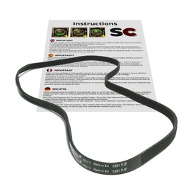 SC Solocorreas - Washing Machine Belt 1281 PJE (Black)