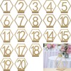 20 Pcs Wooden Table Numbers 1-20 for Wedding, Rustic Wooden