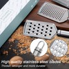 ShanBye Kitchen Grater, Stainless Steel, 3 Pieces Small Grater with