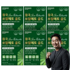 Dongguk Healthcare Dongkuk Healthcare Saw Palmetto Gold 1000mg, 30 tablets, 6 packs / 동국헬스케어 쏘팔메토 골드 1000mg, 30정, 6개