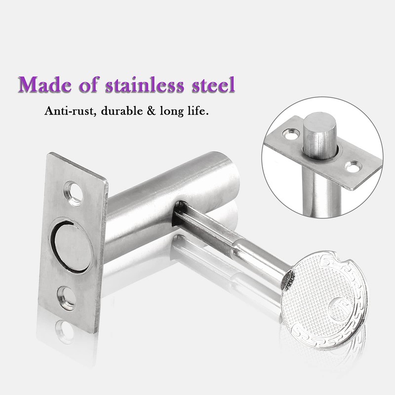 LDEXIN Stainless Steel Hidden Manager Tubewell Key Mortise Lock Hardware