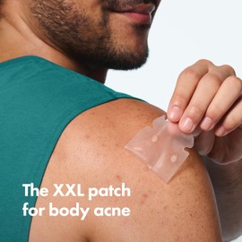 Mighty Patch Parches Corporales Hero Cosmetics: Parches Hidrocoloides Xxl Para El Acné En La Espalda, El Pecho Y Otras Imperfecciones Corporales. Probados Dermatológicamente. Hidrocoloide De Grado Méd