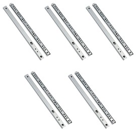 ETOPARS 5 Pairs 13" Heavy Duty 17mm Drawer Runners Slide Slides Ball Bearing Grooved Steel Extension Sizes Kitchen Cabinet Desk Capacity Side Mount