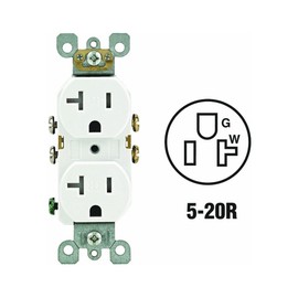 LEVITON MFG Recep TR 20A WH PRO