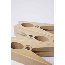Accessories Special Large Wooden Beach Clips for Beach Towel Clothes Pegs Pegs Beach Lounger Yacht Pram Accessories Gift (4, Small)