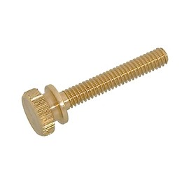 B&P Lamp® 1" Length, Unfinished Brass, 8/32 Thread Thumb Screw.