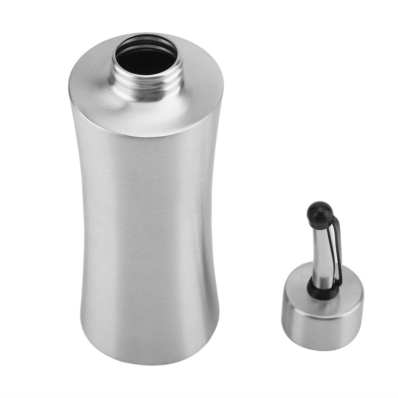 250ml Stainless Steel Oil Bottle Leak Proof Sauce Vinegar Bottles